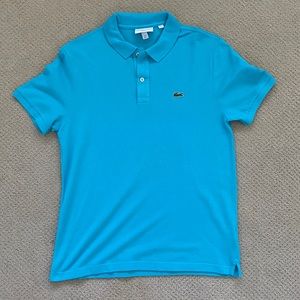 Lacoste Polo in Teal - Slim Fit - Large